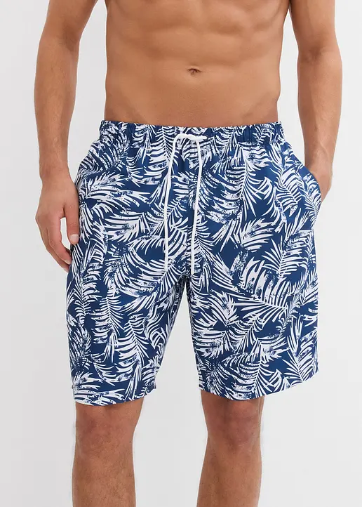 Bonprix Modische Badeshorts Mit Tollem Druck - Blau - Herren