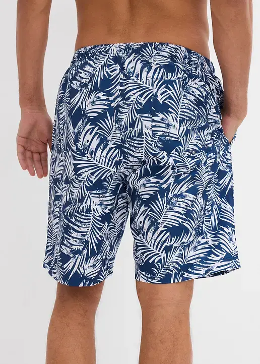 Bonprix Modische Badeshorts Mit Tollem Druck - Blau - Herren
