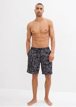 Bonprix Modische Badeshorts Mit Tollem Druck - Schwarz - Herren
