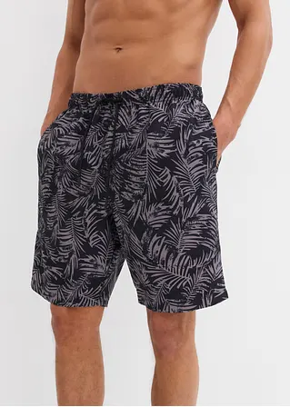 Bonprix Modische Badeshorts Mit Tollem Druck - Schwarz - Herren