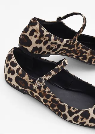 Bonprix Modische Ballerina Im Mary Jane Look - Beige - Damen