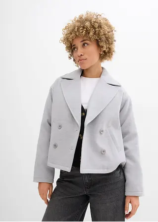 Bonprix Modische Cabanjacke Aus Wollimitat Mit Einer Abnehmbaren Kapuze