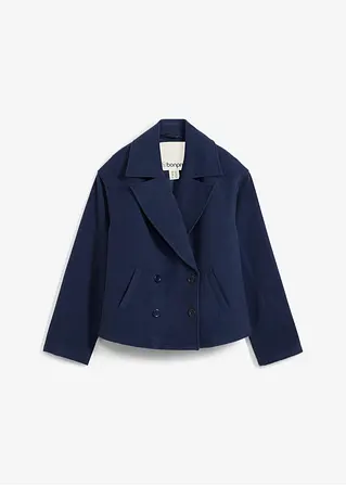 bonprix Modische Cabanjacke aus Wollimitat mit einer abnehmbaren Kapuze