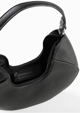 Bonprix Modische Handtasche In Lederoptik - Schwarz - Damen