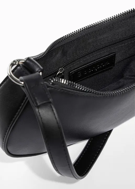 Bonprix Modische Handtasche In Lederoptik - Schwarz - Damen