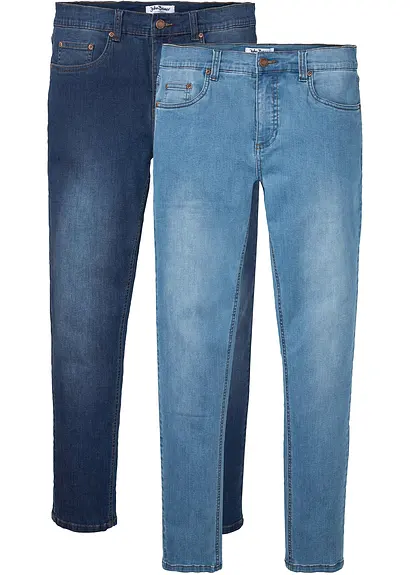 bonprix Modische Jeans-2er Packung in super bequemer Stretchqualität