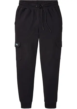 bonprix Modische Jogginghose mit aufgesetzten Taschen am Bein von innen weich angeraut