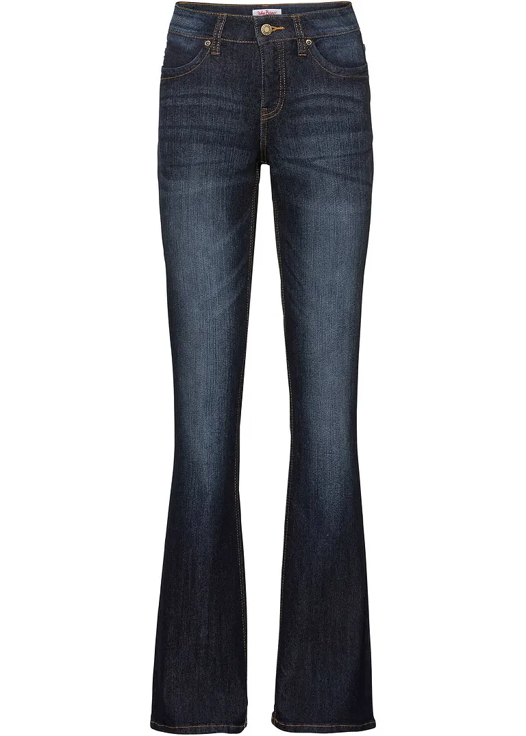 bonprix Modische Komfort-Stretch-Jeans mit kleinen Nieten und Kontrastnähten