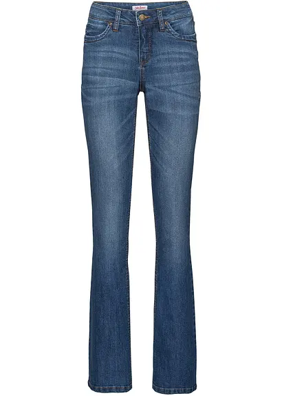 bonprix Modische Komfort-Stretch-Jeans mit kleinen Nieten und Kontrastnähten