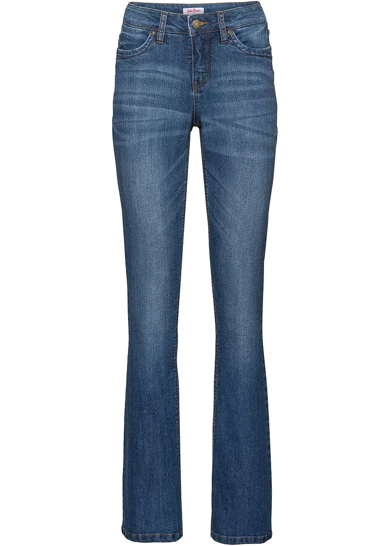 bonprix Modische Komfort-Stretch-Jeans mit kleinen Nieten und Kontrastnähten