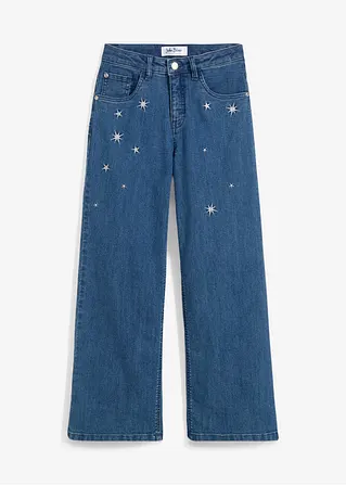 bonprix Modische Mädchen Jeans mit toller Stickerei - blau