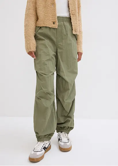 Bonprix Modische Mädchen Schupfhose Mit Warmen Futter - Grün