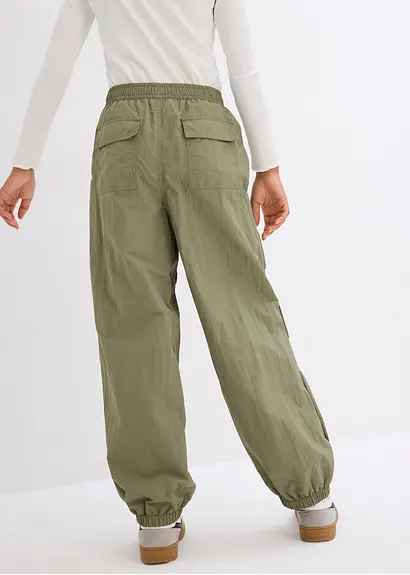 Bonprix Modische Mädchen Schupfhose Mit Warmen Futter - Grün