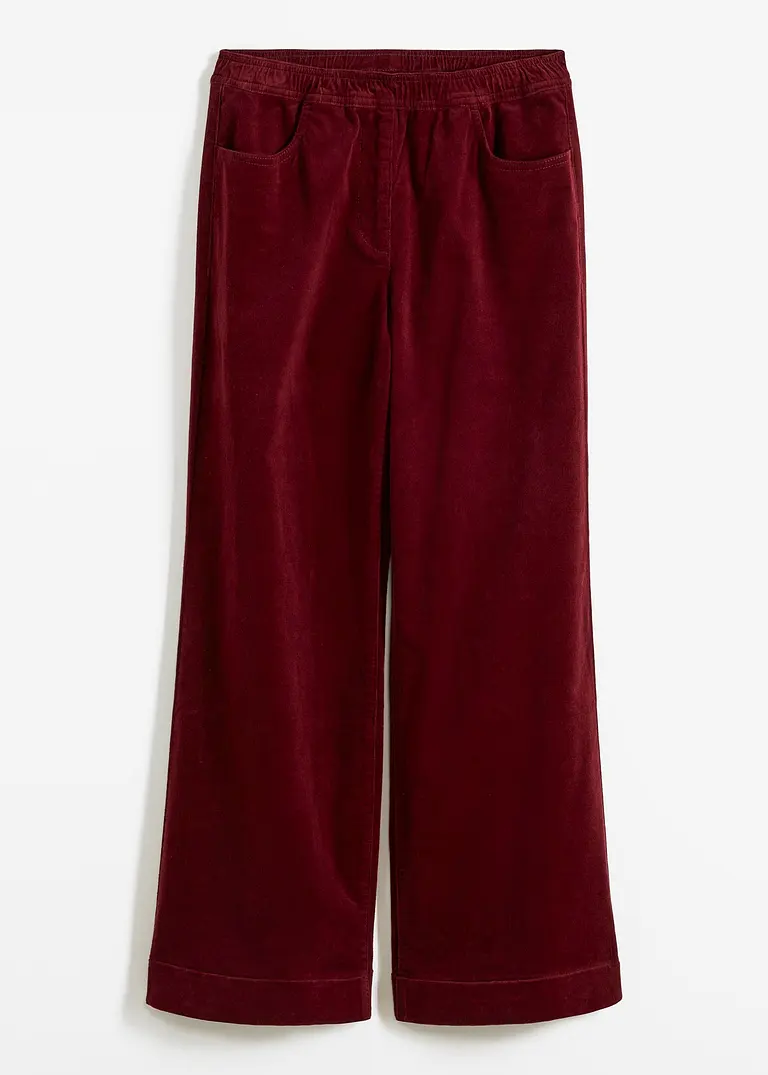 bonprix Modische Marlene Hose aus Cord mit Bequembund für mehr Bewegungsfreiheit