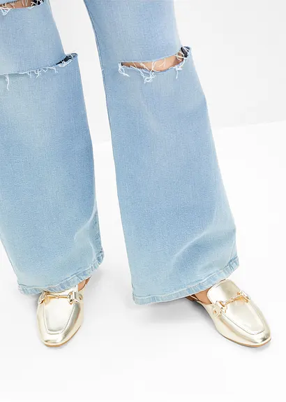 Bonprix Modische Mule Mit Dekorativer Schnalle - Beige - Damen