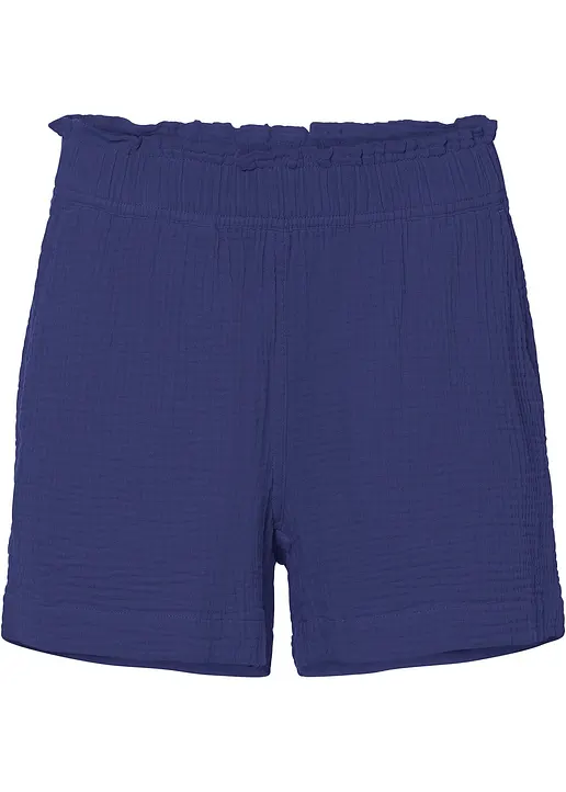 bonprix Modische Musselin-Shorts mit Bequembund - lila - Damen