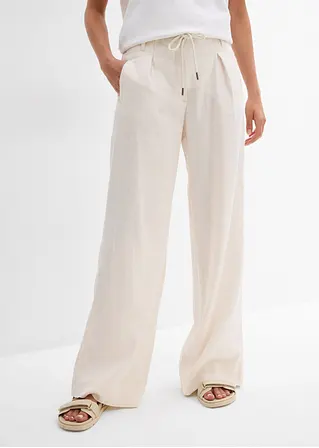 Bonprix Modische Paper-Bag Hose Mit Weitem Schnitt Und Stilvollem Seilgürtel