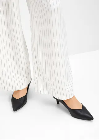 Bonprix Modische Pumps In Leder-Optik - Schwarz - Damen