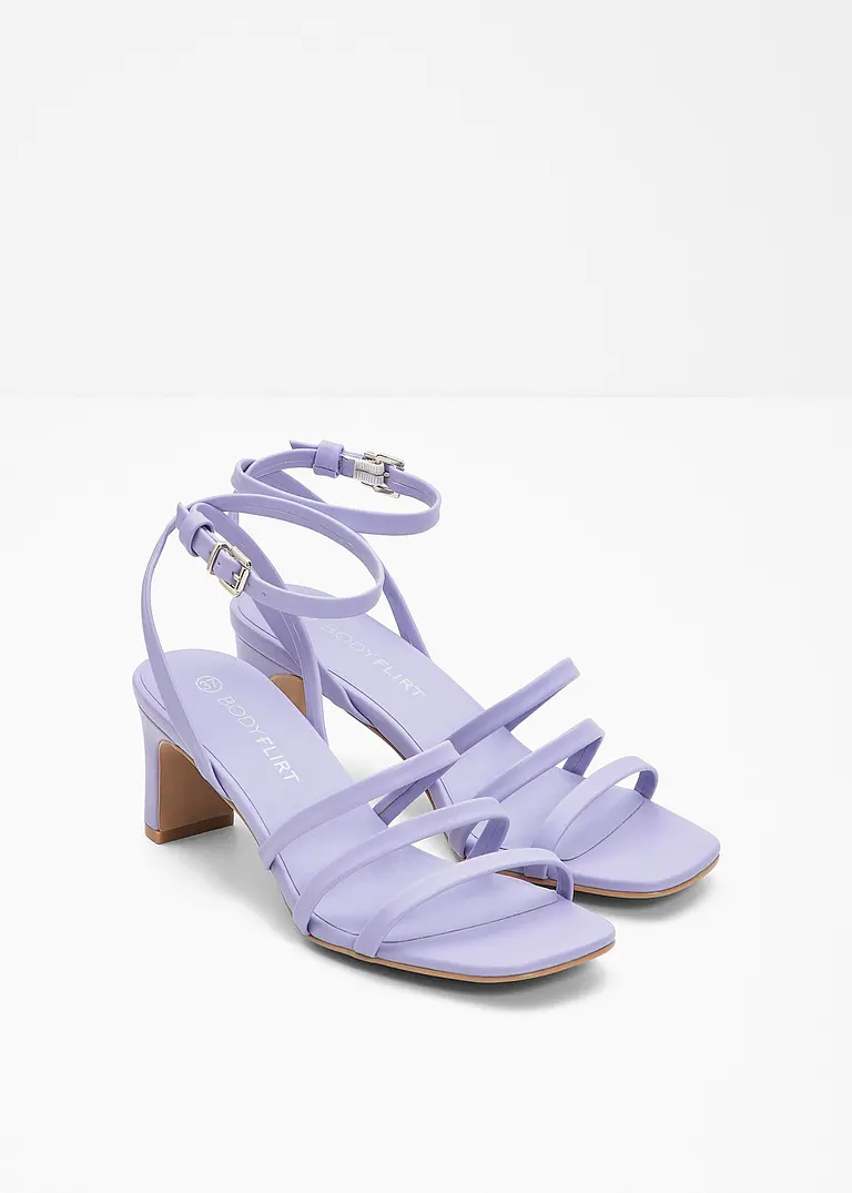 Bonprix Modische Sandalette Mit Blockabsatz - Lila - Damen