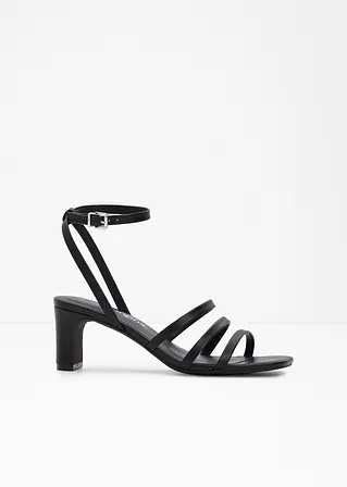 bonprix Modische Sandalette mit Blockabsatz - schwarz - Damen