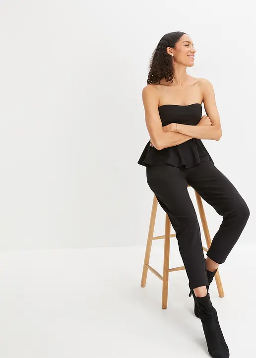 Bonprix Modische Shirthose In Harem-Optik - Schwarz - Damen