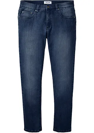 bonprix Modische Slim Fit Stretch-Jeans mit leichter Waschung - blau