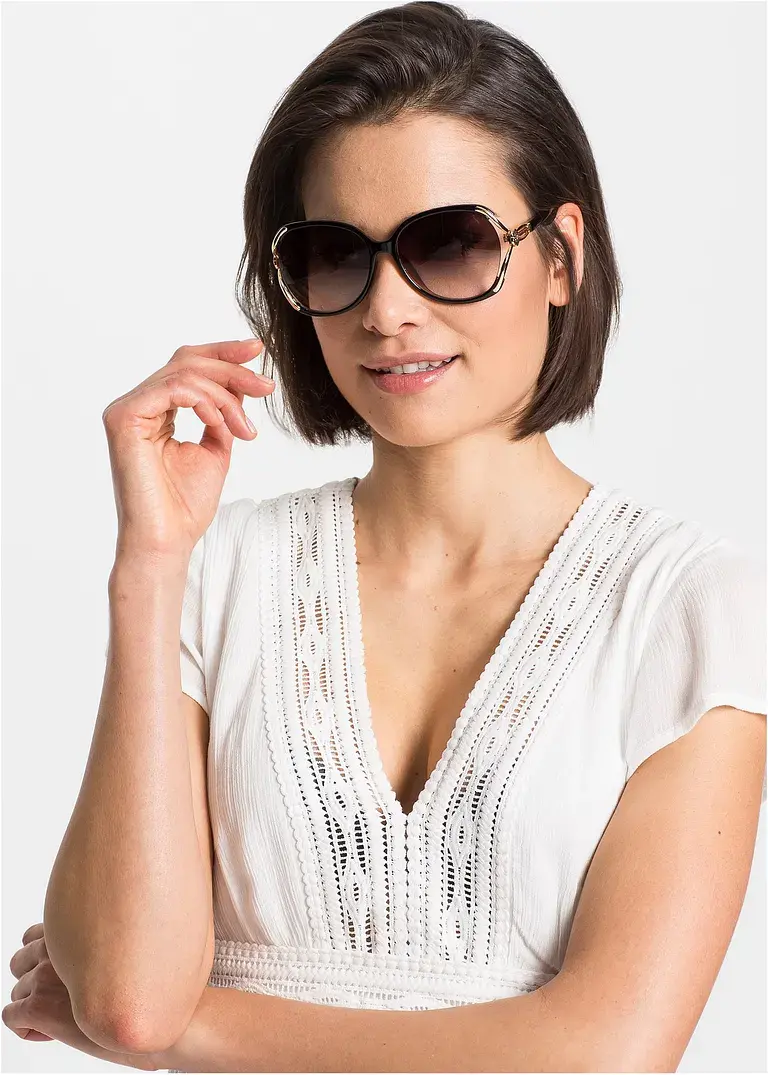 Bonprix Modische Sonnenbrille Mit Besonderen Details - Braun