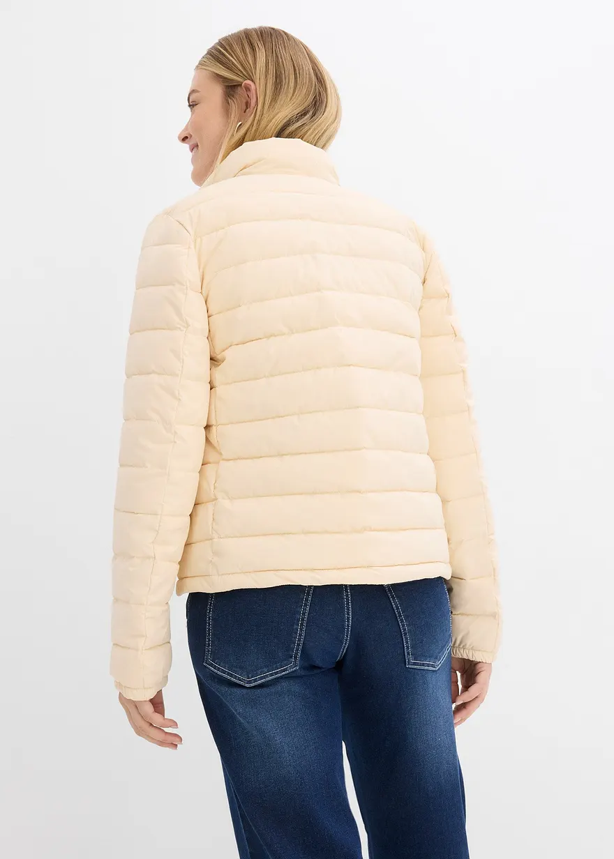 Bonprix Modische Steppjacke Mit Angenehmen Leichtdaunenimitat - Beige