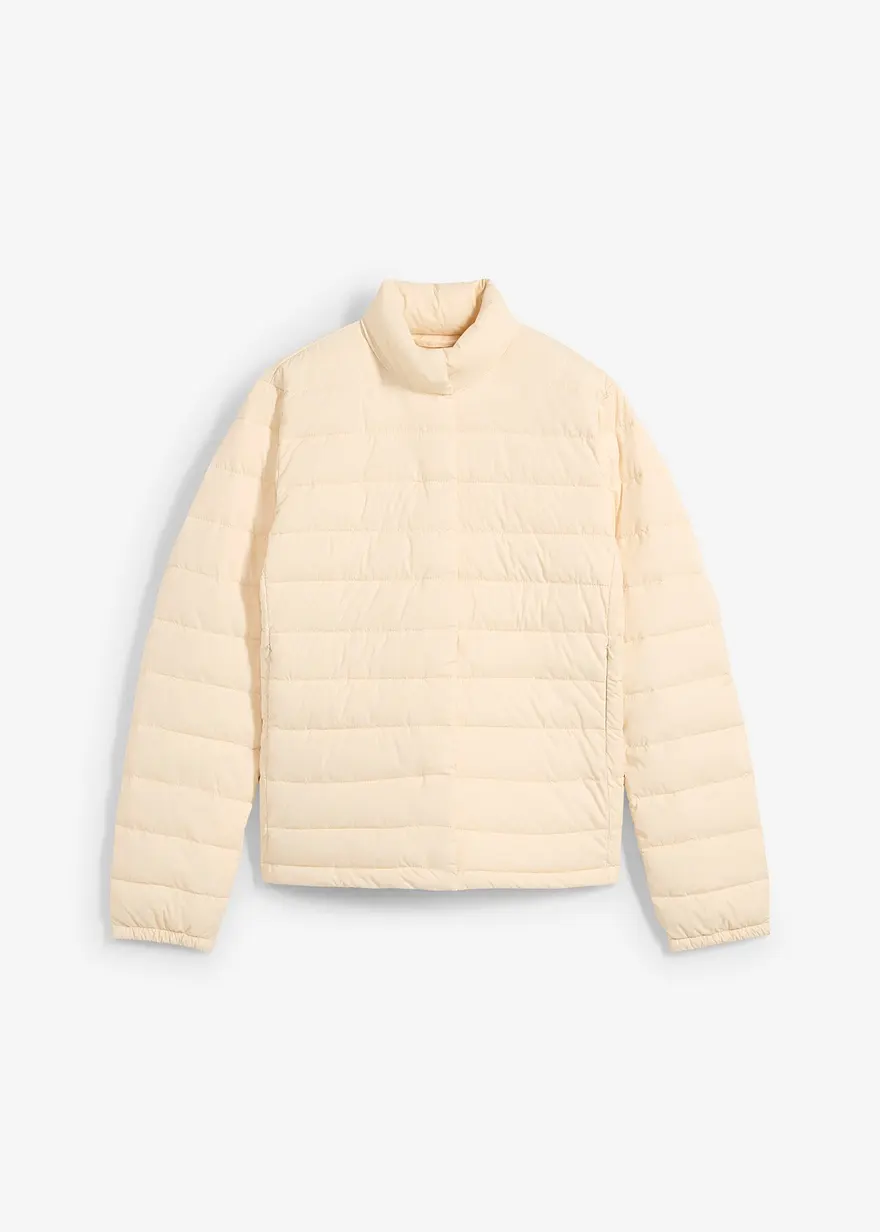 bonprix Modische Steppjacke mit angenehmen Leichtdaunenimitat - beige