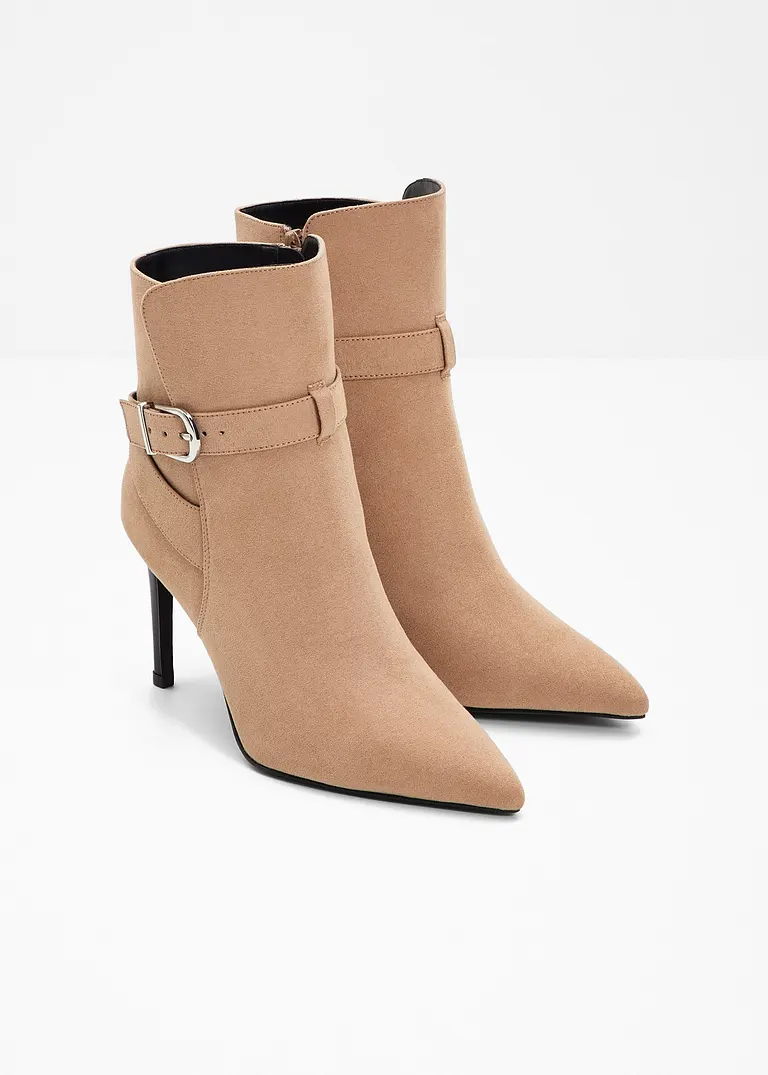 Bonprix Modische Stiefelette Mit Dekorativer Schnalle - Braun