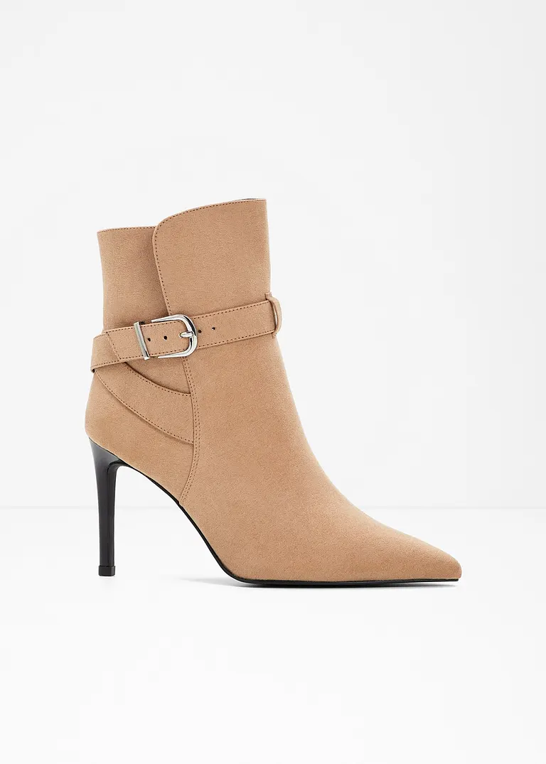 bonprix Modische Stiefelette mit dekorativer Schnalle - braun