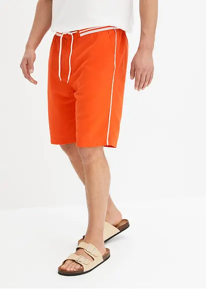 Bonprix Modische Strand Bermuda Mit Ripp-Bund Und Hergestellt Aus Recyceltem Polyester