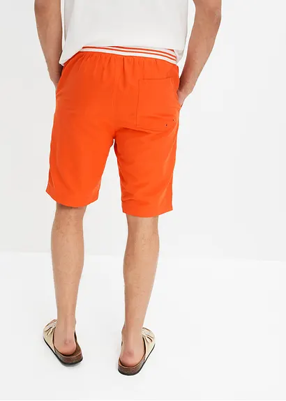 Bonprix Modische Strand Bermuda Mit Ripp-Bund Und Hergestellt Aus Recyceltem Polyester