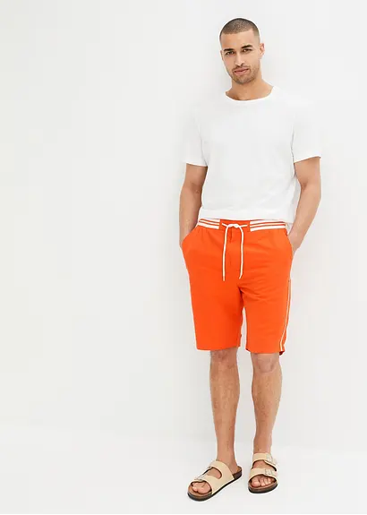 Bonprix Modische Strand Bermuda Mit Ripp-Bund Und Hergestellt Aus Recyceltem Polyester
