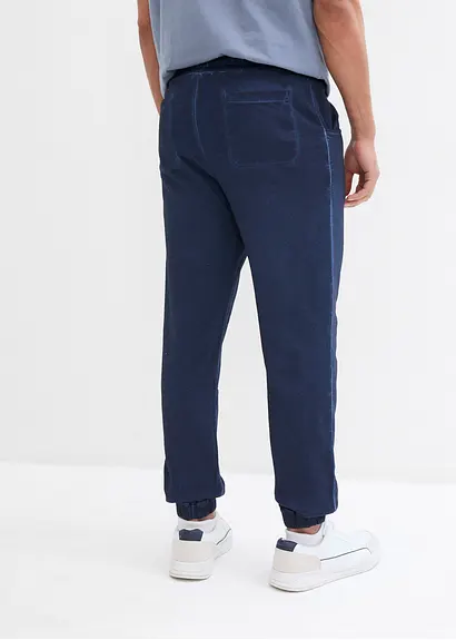 Bonprix Modische Sweathose Aus Reiner Baumwolle - Blau - Herren