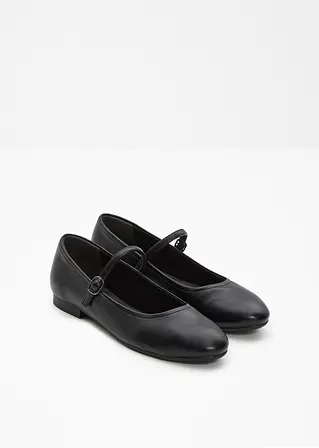 Bonprix Modische Tamaris Ballerina Im Mary Jane Look - Schwarz