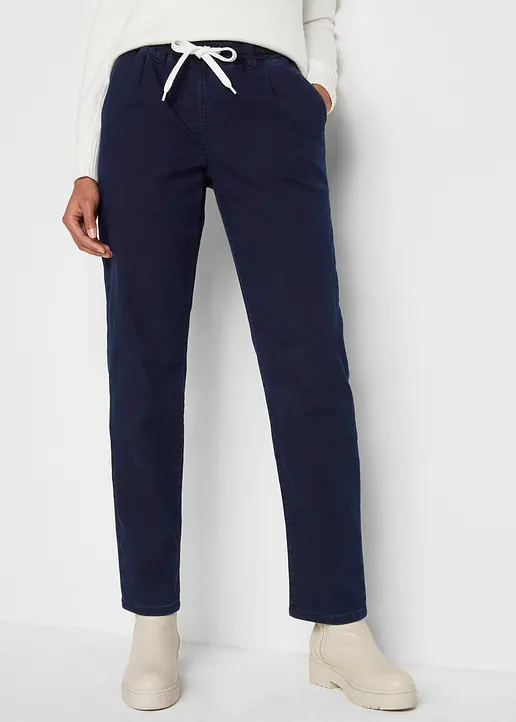 Bonprix Modische Thermo-Schlupf-Jeans Mit Elastischem Bund Innen Angeraut