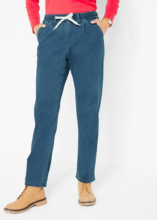 Bonprix Modische Thermo-Schlupf-Jeans Mit Elastischem Bund Innen Angeraut