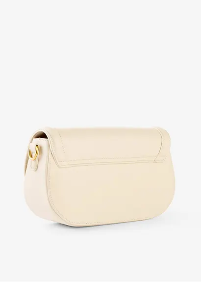 Bonprix Modische Umhängetasche Mit Dekorativem Schulterriemen - Beige