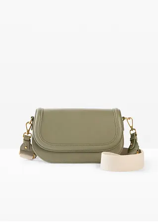 bonprix Modische Umhängetasche mit dekorativem Schulterriemen - grün