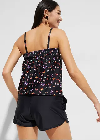 Bonprix Modischer Badeoverall Mit Integriertem Slip - Schwarz