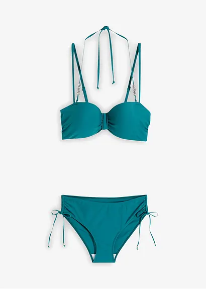 Bonprix Modischer Balconette Bikini Mit Raffinierter Trägerlösung - Damen
