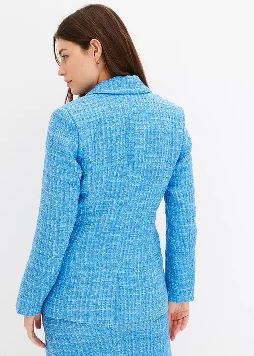 Bonprix Modischer Blazer Mit Zierknöpfen - Blau - Damen