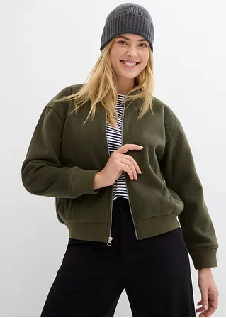 Bonprix Modischer Blouson Aus Wollimitat - Grün - Damen