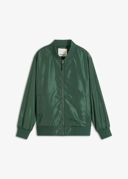 bonprix modischer Blouson mit Reißverschluss vorne und Taschen - grün