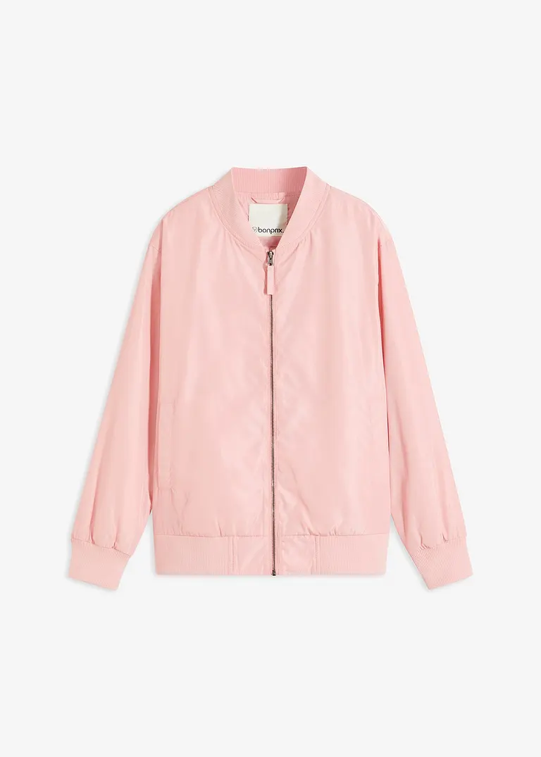 bonprix modischer Blouson mit Reißverschluss vorne und Taschen - rosa