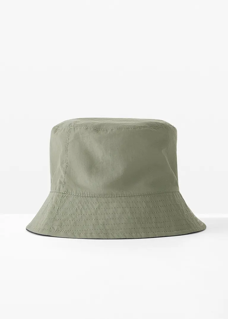 bonprix Modischer Bucket Hat zum Wenden - schwarz - Damen