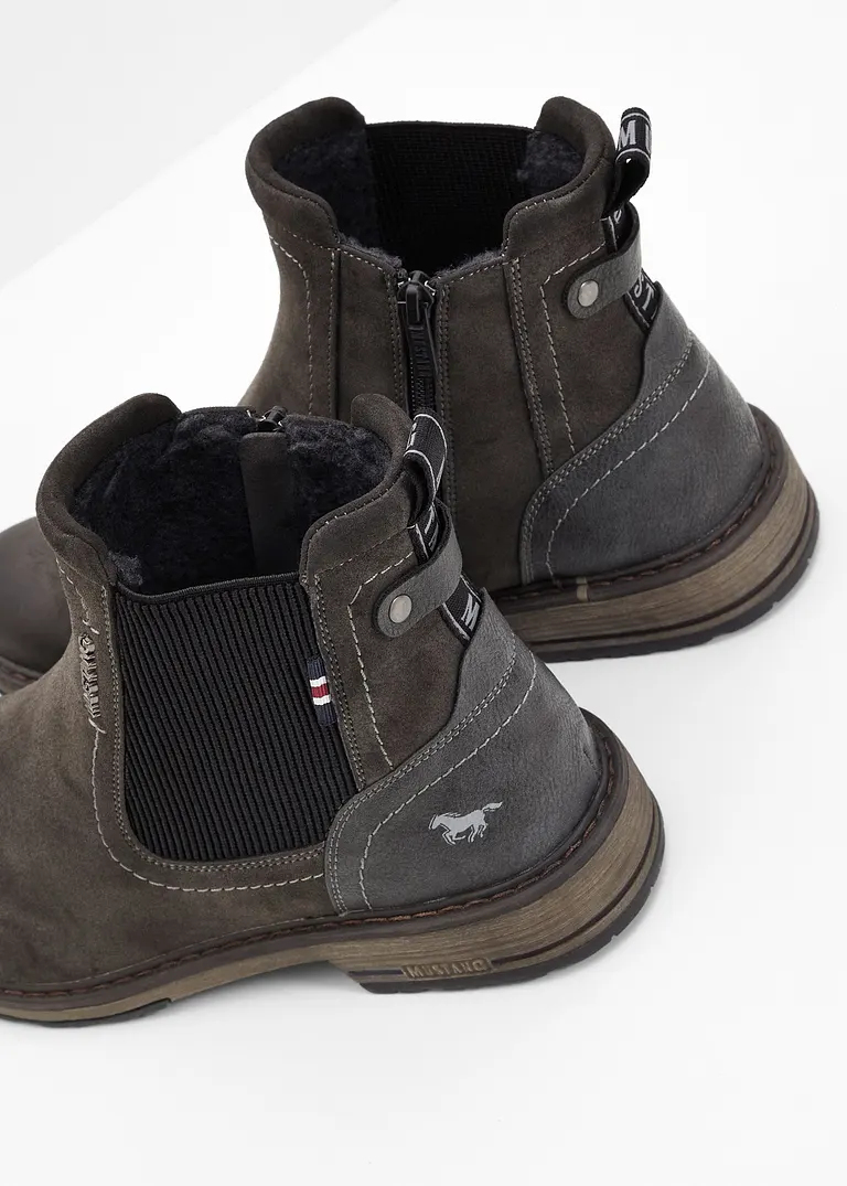 Bonprix Modischer Chelsea Boot Von Mustang Für Den Winter - Grau - Herren