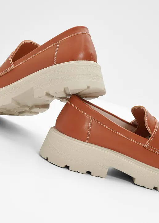Bonprix Modischer Chunky Loafer Mit Profilierter Außensohle - Braun