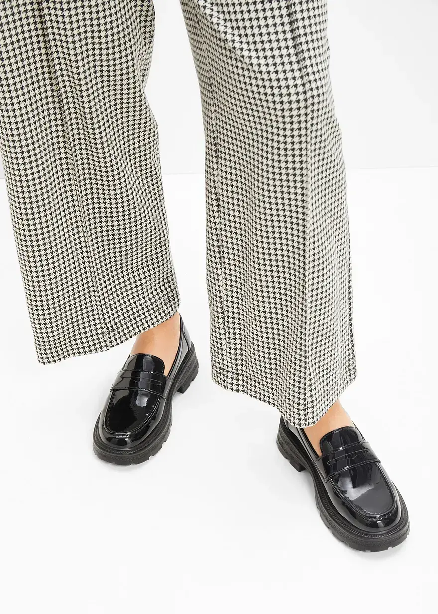 Bonprix Modischer Chunky Loafer Mit Profilierter Außensohle - Schwarz